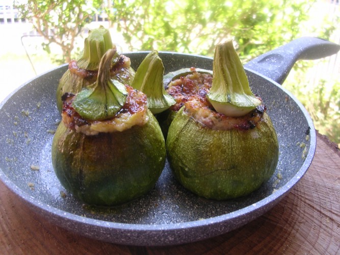 zucchine tonde pronte